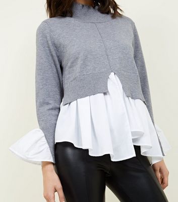 Cameo Rose Grey 2 in 1 Jumper and 