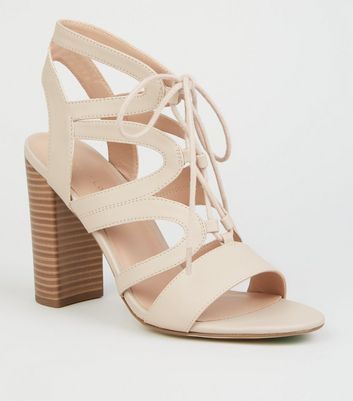 new look lace up sandals