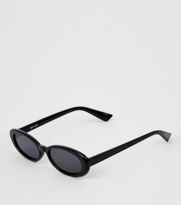 black oval sunglasses