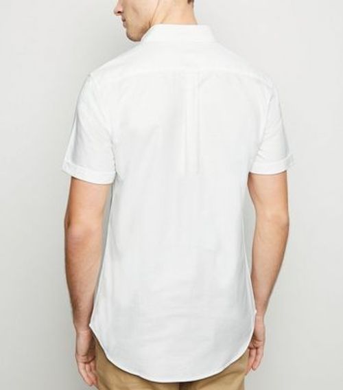 Men's White Short Sleeve...