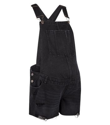 black short dungarees