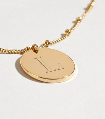 Gold Plated L Initial Pendant Necklace New Look Compare Westquay