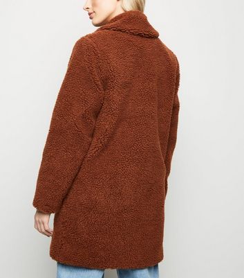 Rust clearance teddy coat