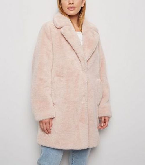 Petite Pale Pink Faux Fur Longline Coat New Look Compare Highcross Ping Centre Leicester Petite Pale Pink Faux Fur Longline Coat, Petite Pale Pink Faux Fur Coat