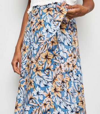 Newlook wrap midi hot sale skirt
