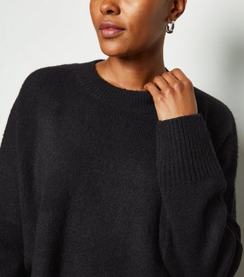 black longline jumper