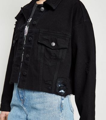 black ripped jacket