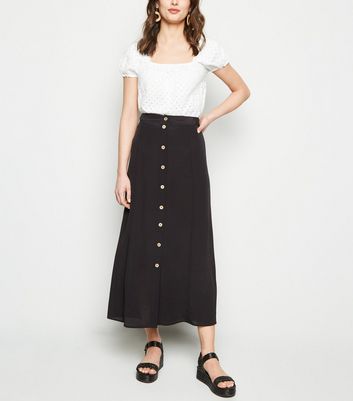 button front midaxi skirt