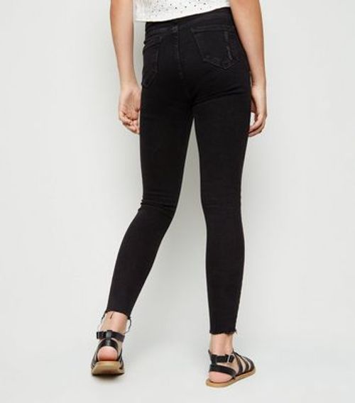 Girls Black Ripped Super Skinny Jeans New Look Compare | The Oracle Reading