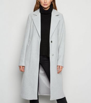New look deals gray coat