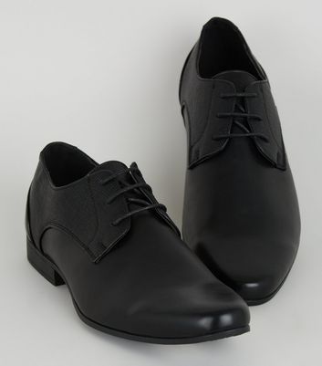 Black Embossed Formal Shoes New Look 