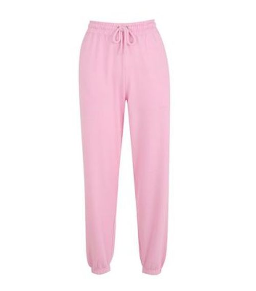 Pink Cuffed Joggers New Look