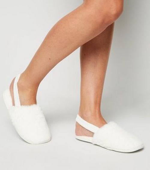 New Look Faux Fur Slip on Mule Slippers