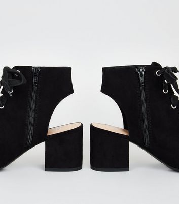 new look peep toe shoe boot