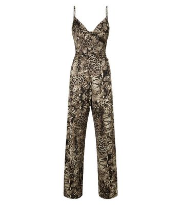 ax paris 2 in 1 snake print jumpsuit