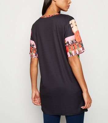 new look cameo rose black dress