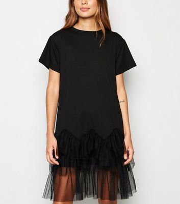 new look cameo rose black dress