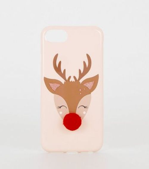 Cream Christmas Reindeer Case...