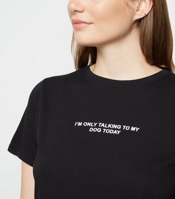new look dog t shirt