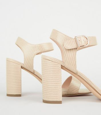 stone block heels