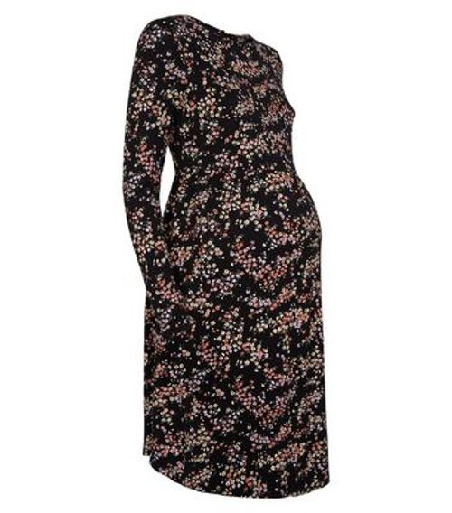 Maternity Black Ditsy Floral...