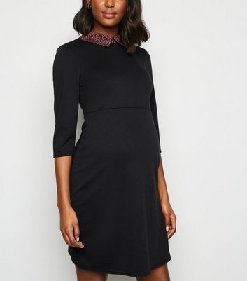 new look maternity leopard print dress