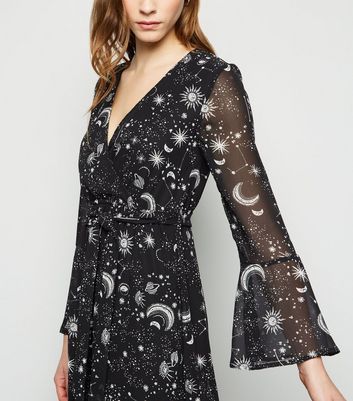 celestial print dress