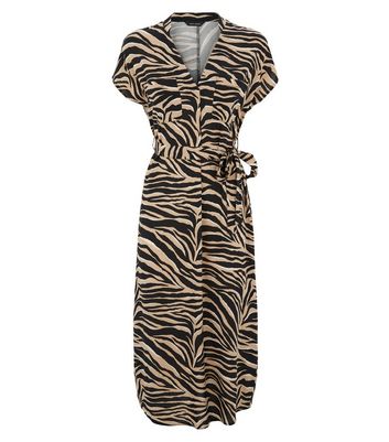 tiger print dress new look