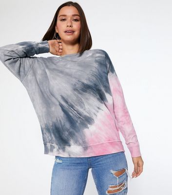 grey tie dye sweatshirt