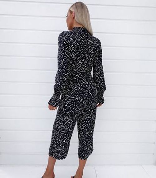 Ax Paris Black Spot High Neck Crop Jumpsuit New Look Compare Union Square Aberdeen Shopping Centre