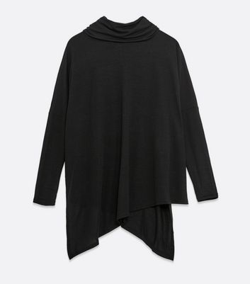 black asymmetric jumper