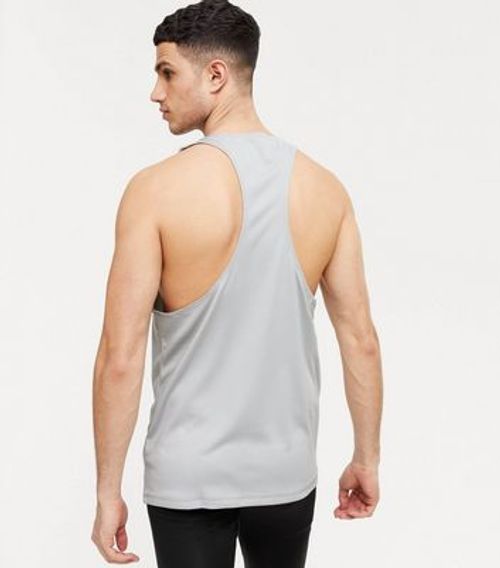 Men's Pale Grey Mesh Sports...