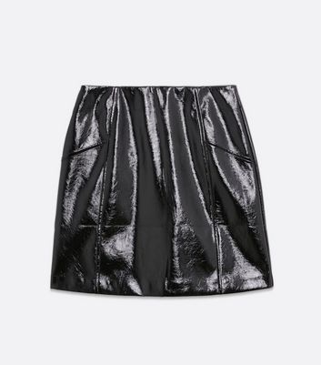 vinyl skirt new look