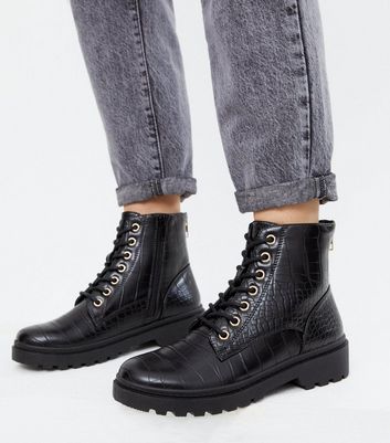 new look chunky ankle boots