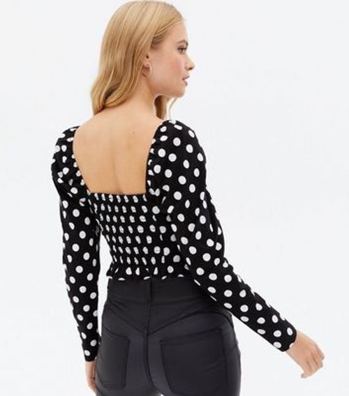 Black Spot Sweetheart Frill...