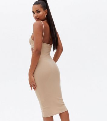 Pink Vanilla Stone Ribbed Cross Back 