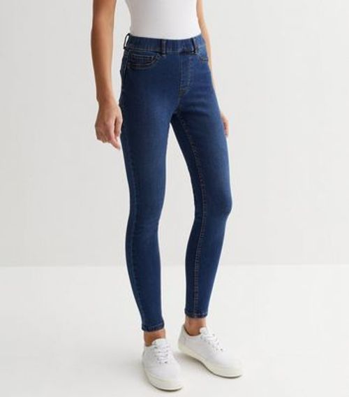 Bright Blue Mid Rise 'Lift & Shape' Emilee Jeggings