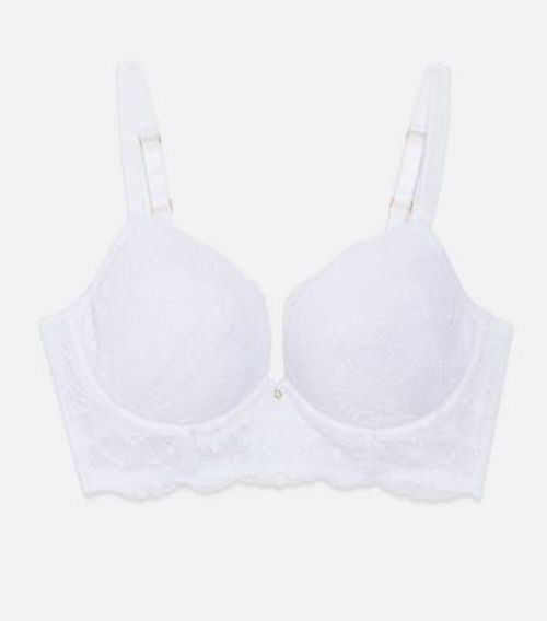 New Look lace push up bra in white