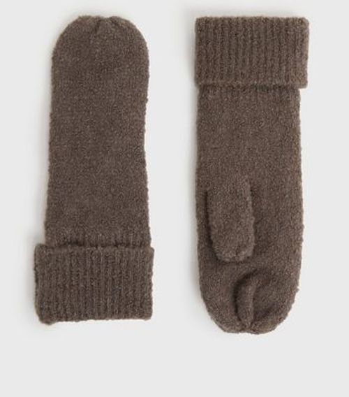 PIECES Rust Knit Mittens New...