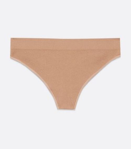 Nude Caramel Ribbed Seamless...