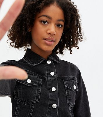Girls Red Denim Jacket New Look 