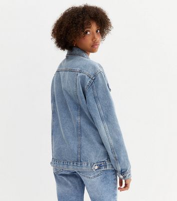 Girls Red Denim Jacket New Look 