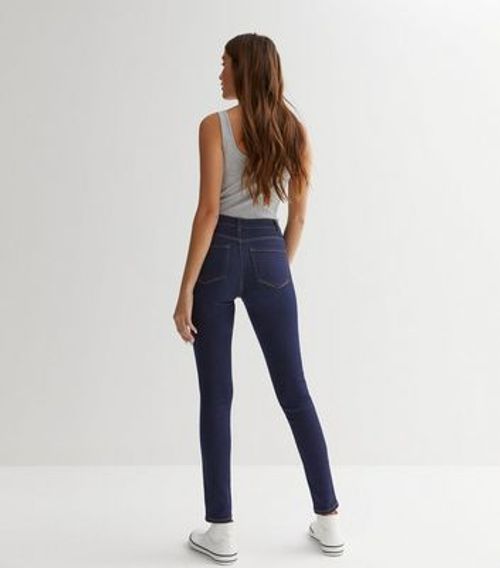 Navy Mid Rise Amie Skinny...