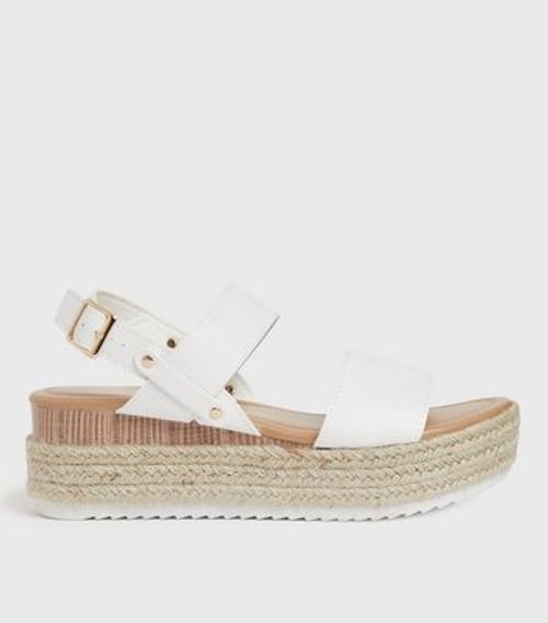 White Chunky Espadrille...