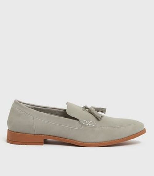 Men's Pale Grey Suedette...