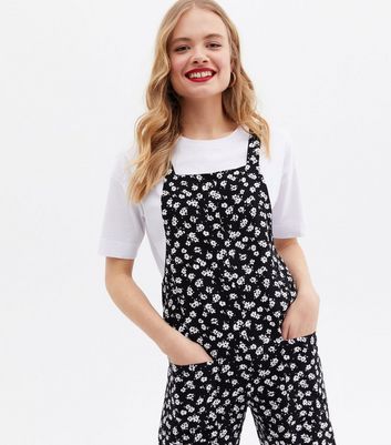 New look black dungarees shop