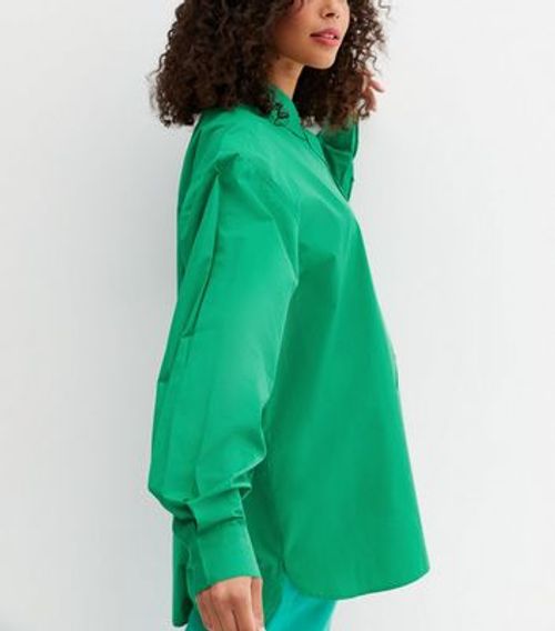 Tall Green Long Puff Sleeve...