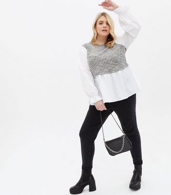 Brave Soul White 2 In 1 Cotton Mesh Top 
