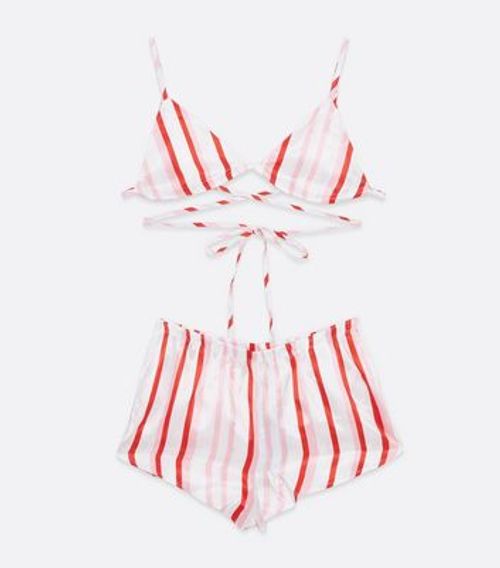 Vero Moda White Stripe Satin...