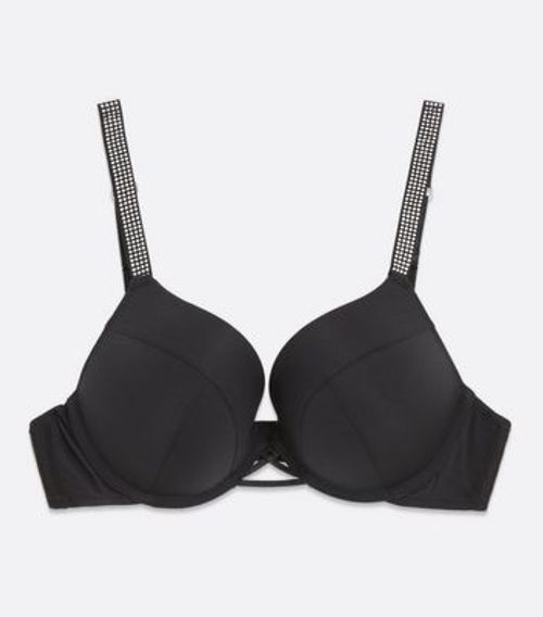 Black Lace Underwired Non Padded Bra